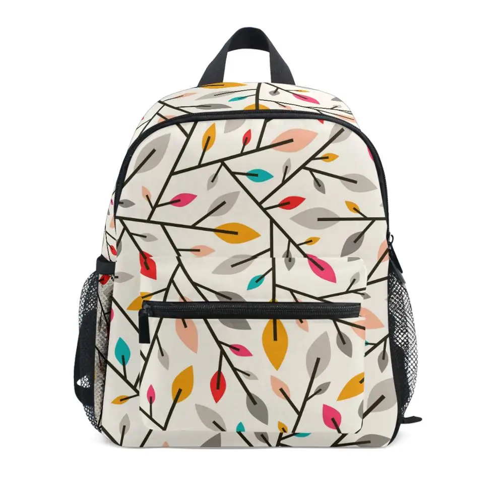 

2020 Newest Hot Kids Toddler Boys Girls Cute Kindergarten Backpack School bag Baby 3D Autumn Leaves And Twigs Bag Rucksack