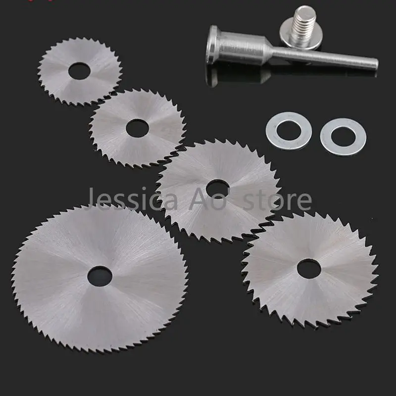 5pcs 22-50mm Power Tools HSS Saw Blade Electric Mill Cutting Disc Sharp Thin Blade Woodworking Cut-off Sawtooth Blades