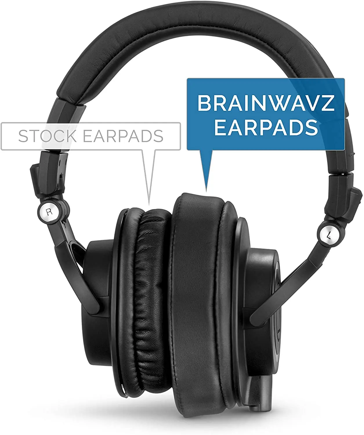 Brainwavz-almohadillas de repuesto para los oídos, para ATH M50X, M50BT, Steelseries Arctis, Pro Wireless & Stealth 600, HyperX Cloud, AKG, SHURE