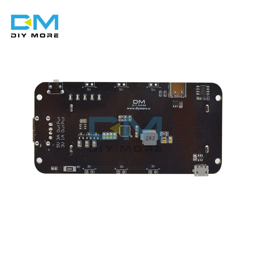 Módulo móvel 5v/3a 3v/1a micro usb para arduino esp32 esp8266 dois tensão 18650 bateria de lítio escudo v8 placa de expansão de energia