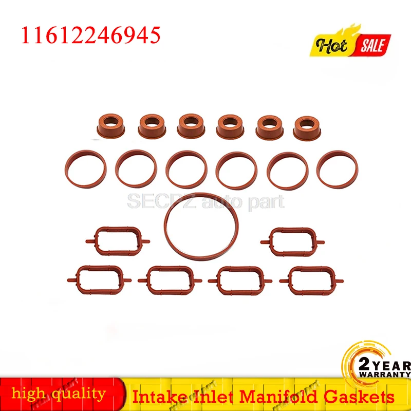 Intake Inlet Manifold Gaskets for BMW M47 E87 E46 E90 E91 E92 E93 E39 E60 M57 11612246945 13547792098 11612246949 11612245439