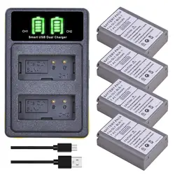 BLN-1,BCN-1 Battery&Dual USB Charger for Olympus OM-D E-M1, OM-D E-M5, OM-D E-M5 MARK II, PEN E-P5, PEN-F