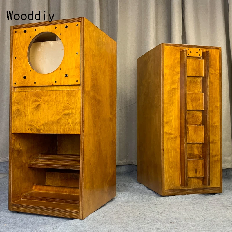 

Wooddiy 8 Inch One Pair Speaker Empty Cabinet Fostex Fe206en Louderspeaker Shell Floor Box Labyrinth Full-range Acoustic Box