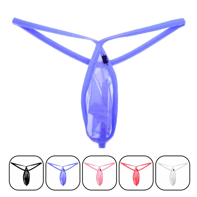 new Penis Pouch Translucent 2019 New Mens Jockstraps Thongs G Strings Mesh Sexy Men Underwear Gay Men Underwear Fashion Design