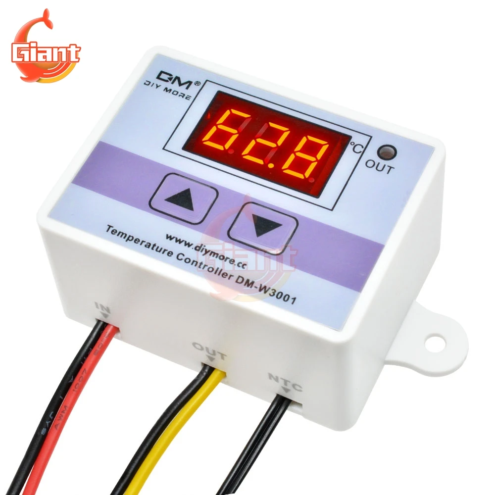 Temperature Controller  DC 24V 110V-220V 12V Digital LED Temperature Controller Thermometer Thermo Controller Switch Probe