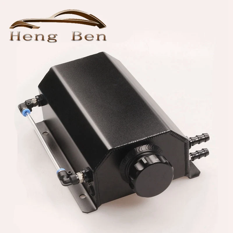 

Universal 1L 2L Aluminum Oil Catch Can Reservoir Tank With Drain Plug Breather Oil Tank Fuel Tank