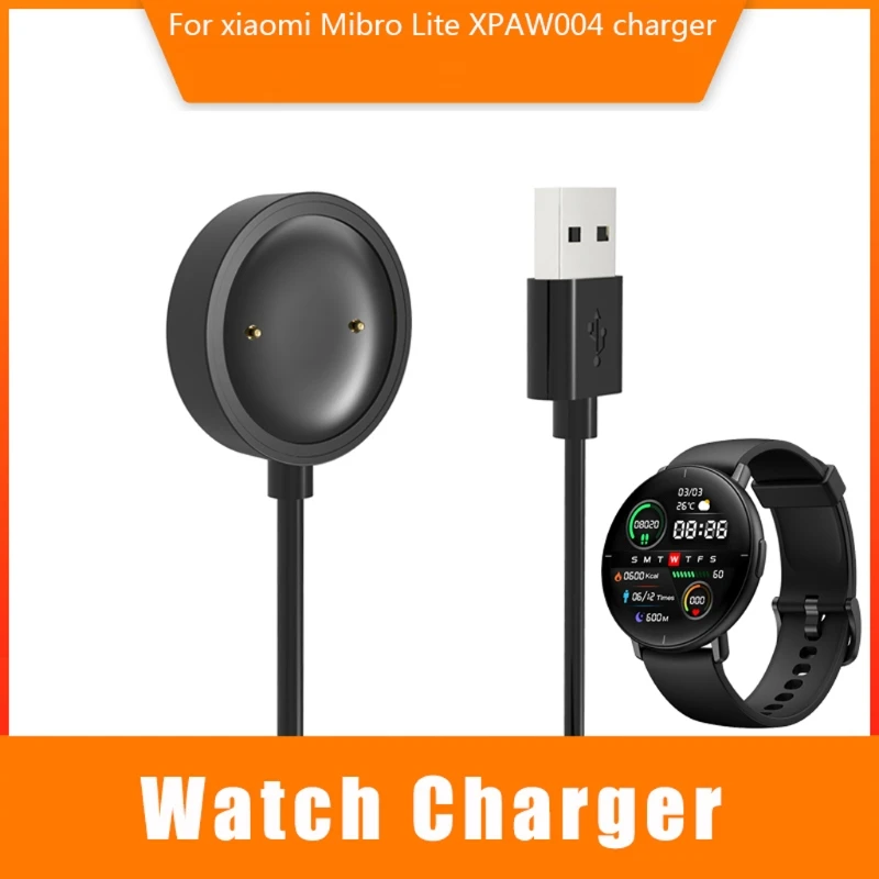 Charger Power Supply Adapter Compatible with Mibro Lite XPAW004 USB Charge Cradle Cable Bracket Stand Smartwatch Holder 95AF