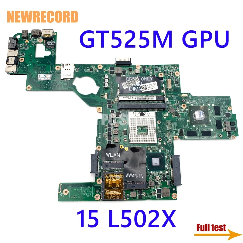 

For Dell XPS 15 L502X PC CN-0C47NF 0C47NF C47NF DAGM6CMB8D0 Laptop Motherboard HM67 DDR3 GT525M 1GB GPU Main Board