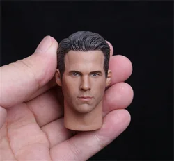 1/6 Scale Ryan Male Reynolds PVC Head Sculpt For 12 inches Male Body Figures Accessories For Collection