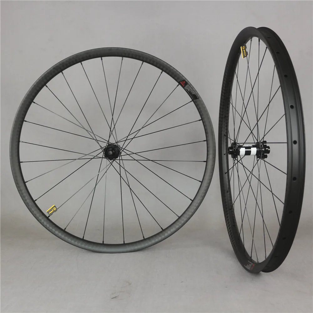 29er 35×25mm  XC rims carbon wheels 12K matt  straight-pull boost 6-bolt pillar 1420 spoke bicycle wheels