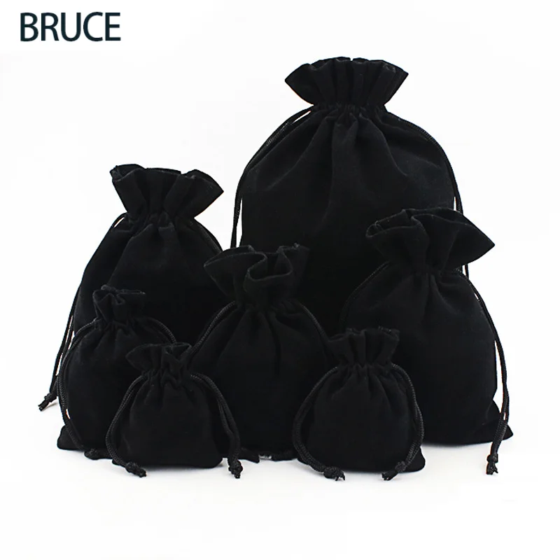 

20PCS Soft Velvet Storage Bags Packing Shoes Cloth Cosmetic Peach Skin Drawstring Pouches Party Gift Sachet Print Logo Custom