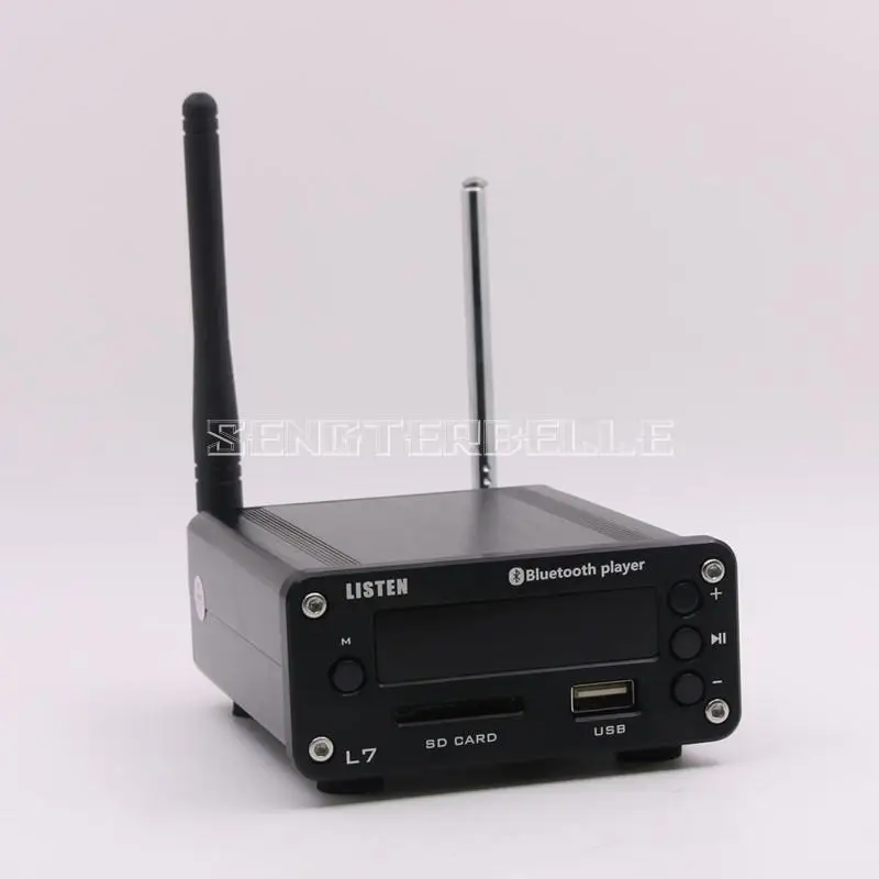 L7 HiFi Bluetooth 5.0 Decoder APE Verlustfreier Musik-Audioplayer Mini-Vorverstärker Unterstützt U-Disk SD FM Radio