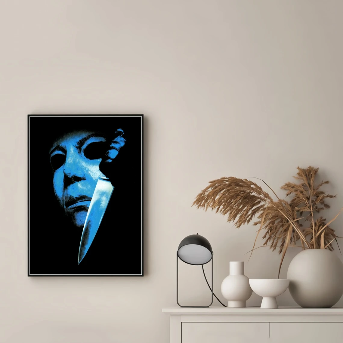 Halloween Michael Myers Movie Poster Canvas Print Wall Painting Home Decoration ( No Frame )