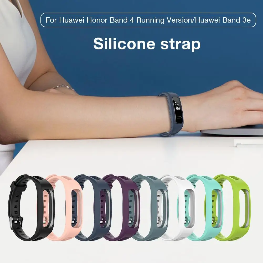 2020 Hot Sale!Replacement Silicone Strap Watch Band for Huawei Band 3e Huawei Honor Band 4 Running Version