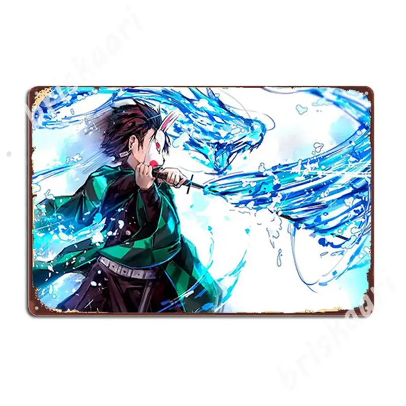 Demon_Slayer Kimetsu No Yaiba 8 Metal Signs Cinema Cinema Living Room Customize Painting Décor Tin sign Posters