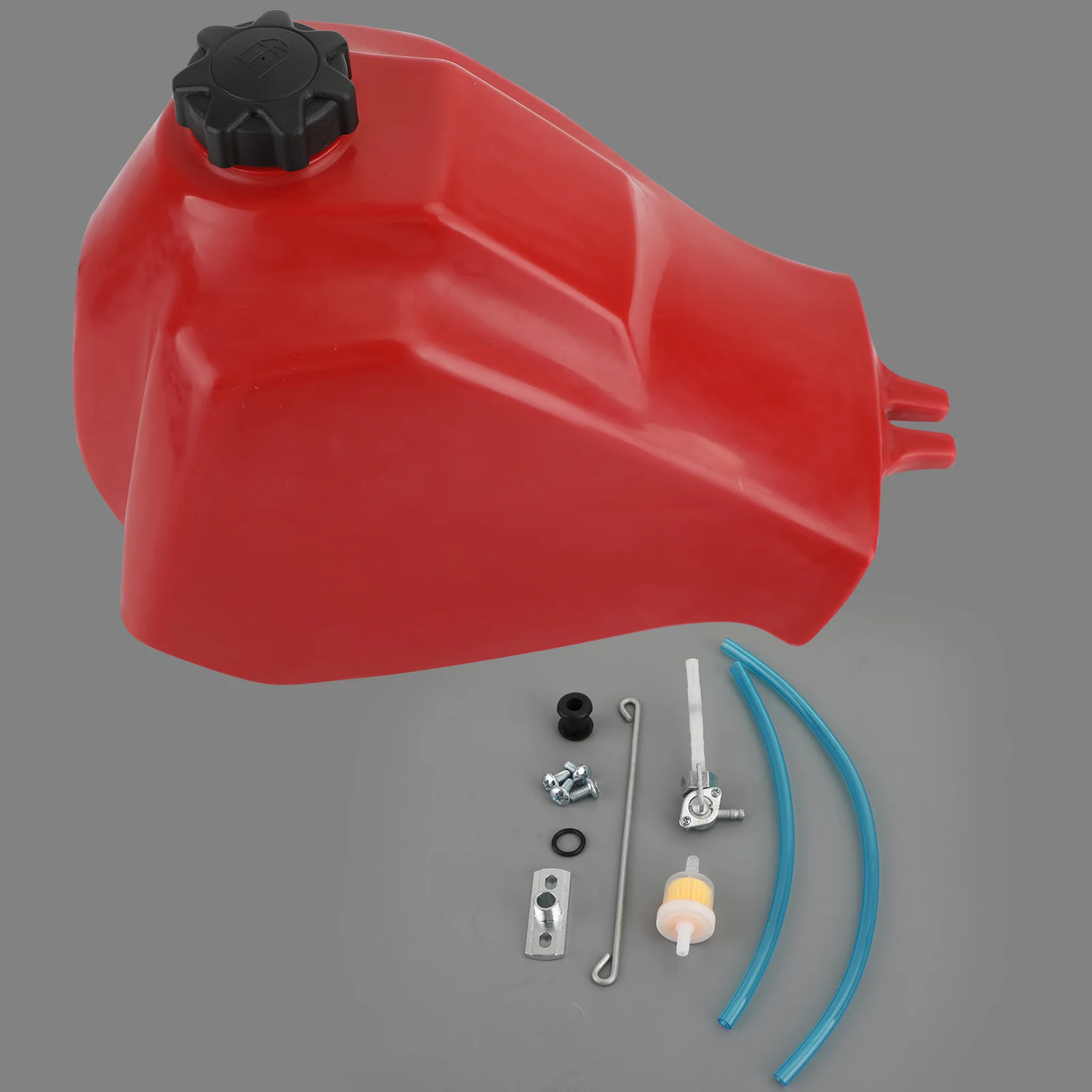 Topteng Plastic Fuel Tank & Gas Cap & Petcock Kit For HONDA ATC200S BIG RED ATC185S ATC200ES ATC200S ATC200M ATC200E