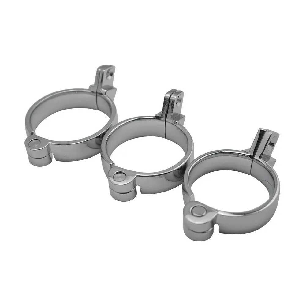 40mm 45mm 50mm for choose metal male chastity device parts cock ring penis lock for cage bondage for men