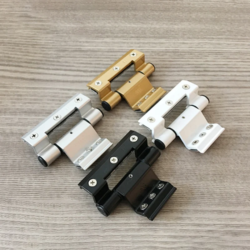 2Pcs Insulated Three-Wing Hinge Bridge for Casement Windows European Standard 20 Slot Steel Mesh Door Window Hardware