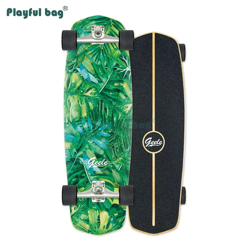 Spielerische Tasche Professionelle Erwachsene land surfbrett Skateboard 77cm * 25cm * 12cm Carving lenkung lkw CX4 skateboard komplette AMB52