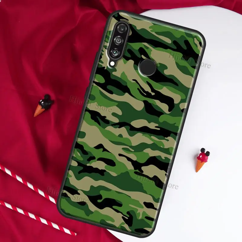 Camo Camouflage Pattern For Huawei P30 Pro P20 P40 Lite P 10 Mate 20 Lite Case For Huawei P Smart 2019 Z Cover