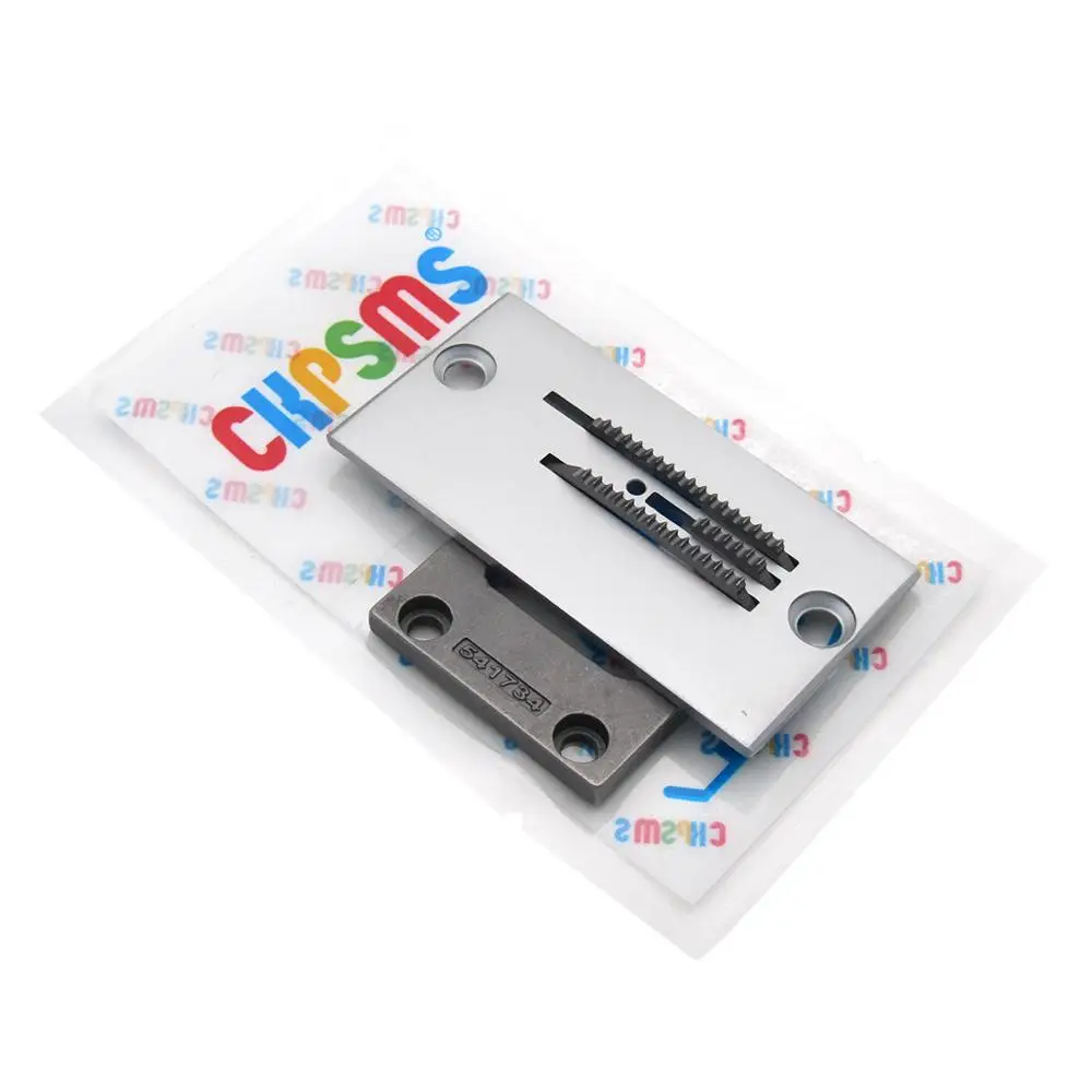 1SET Straight Stitching Needle Plate & Feeder SET FOR SINGER, JACK 20U Zig-Zag Sewing Machines