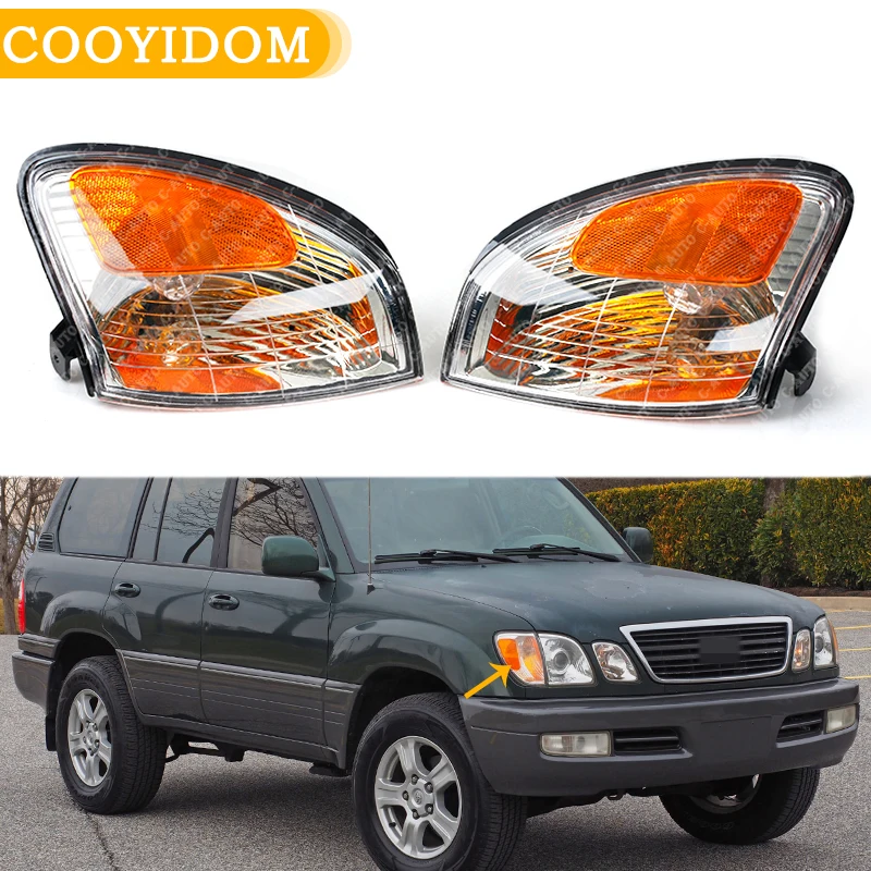 For Lexus LX470 1998-2007 Car Corner Light Front Side Turn Signal Lights Side Bumper Car Light Car Accessories Without Bulbs