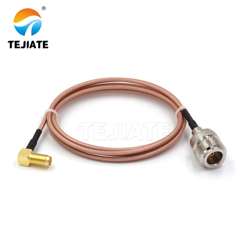 1PCS TEJIATE Adapter Cable N To SMA Type N-K Convert RPSMA-KW 8-90CM 1M 1.5M 2M Length Connector RG316 Wire