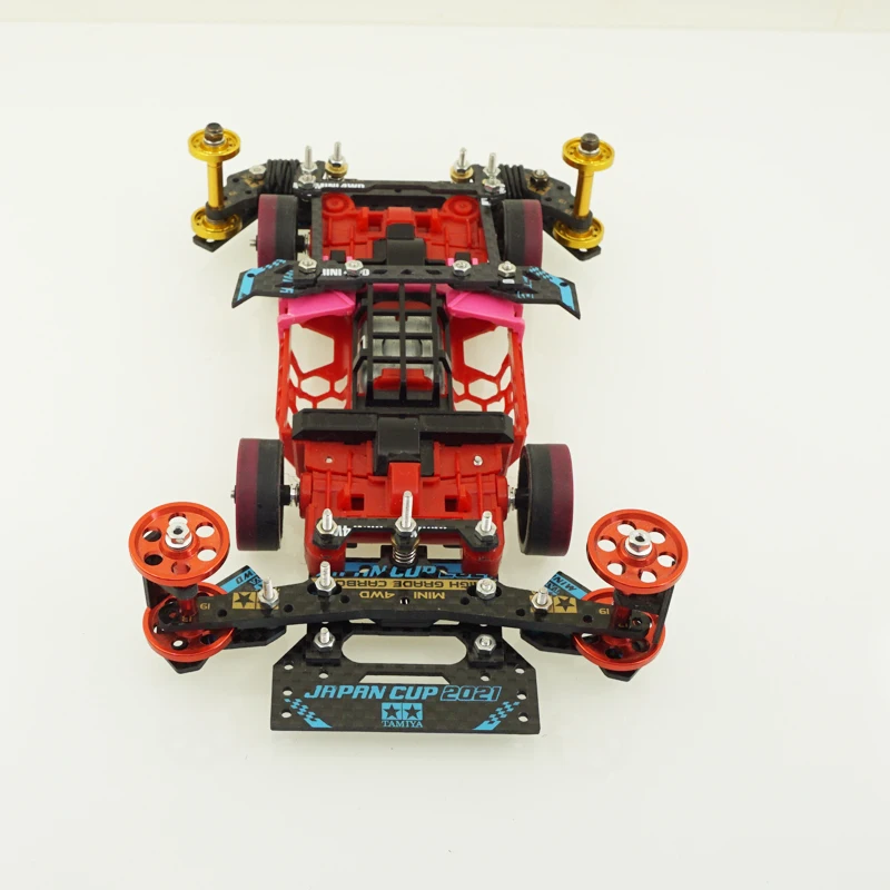 homemade/original tamiya mini 4wd racing car MS/MSL chassis swing fish car pivot set Inner Suspension AT front and spring rear