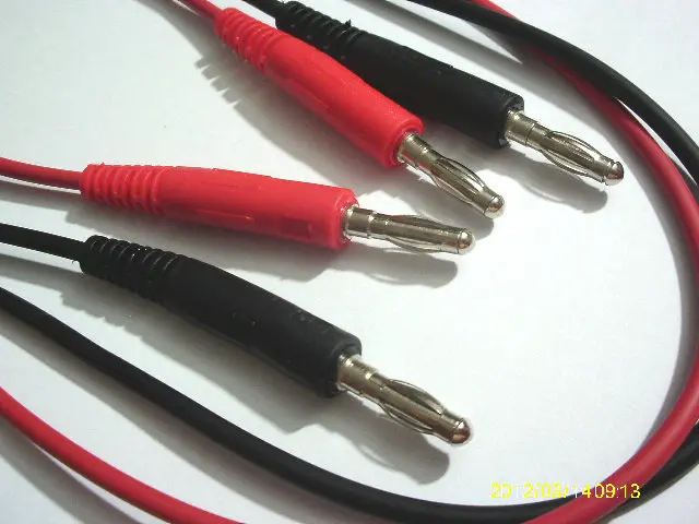 

20 pcs x New 4mm Test Leads Plug to 4mm banana plug Patch Cable 80CM