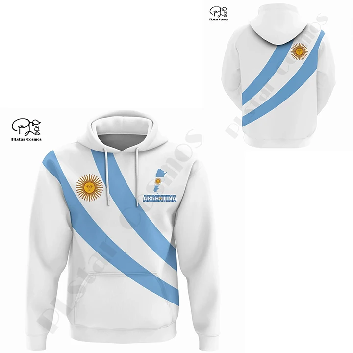 PLstarCosmos 3DPrint Newest Sport Argentina Country Flag Unique Men/Women Cozy Hrajuku Casual Streetwear Hoodie/Zip/Sweatshirt 9