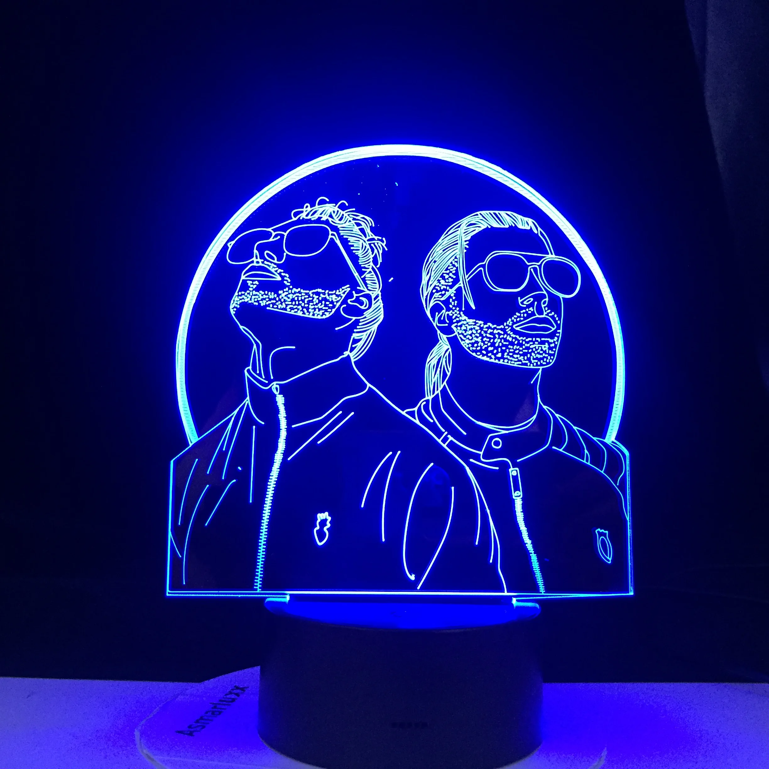 French Rap Group PNL 3d Led Night Light Color Changing Night lamp Bedroom Lighting for Fans Suprise Gifts Dropship Fast Service