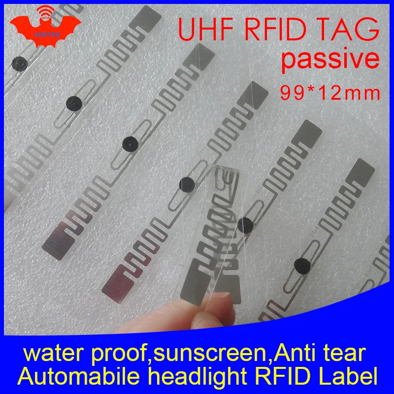 Tag RFID UHF sticker faro dell\'automobile EPC 6C 915mhz868mhz860-960MHZ M4QT impermeabile adhensive RFID passivo Parabrezza etichetta