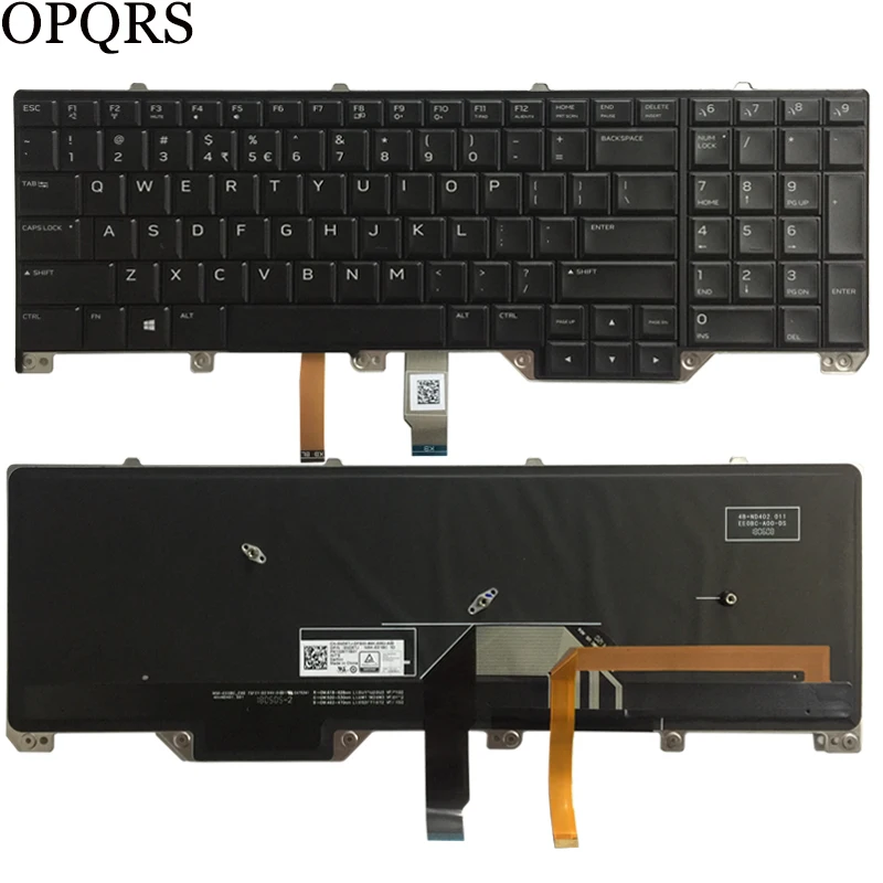 NEW for DELL Alienware M17 17 R4 R5 US/Spanish/French laptop keyboard Backlit 0ND5TJ PK1326T1B01