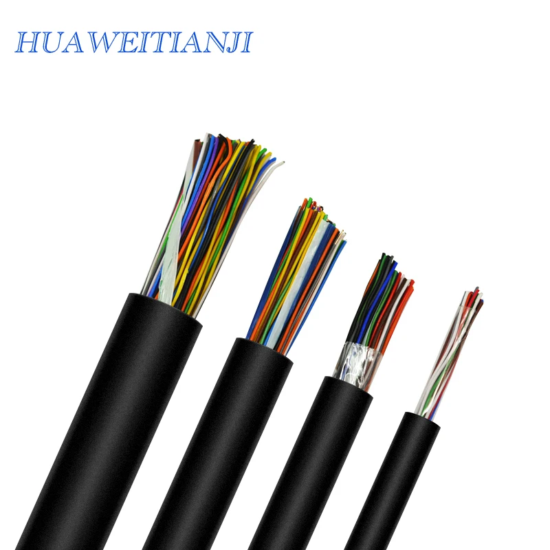 Outdoor HYAT big logarithm 5 pairs,Jelly Filled Underground Telephone Cables for Duct/Direct-Burial，100m,Support customization