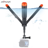 SOONSUN Floating Tripod for GoPro Hero Insta360 Akaso DJI Action Camera Float Extendable Pole  Hand Grip Waterproof Selfie Stick