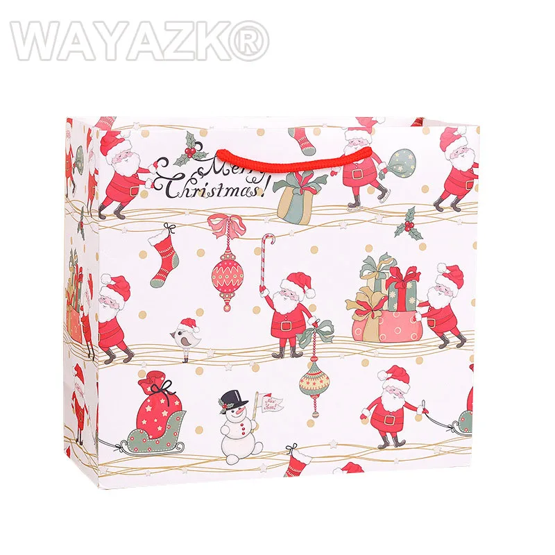 (100PCS/lot) wholesale christmas gift bags paper