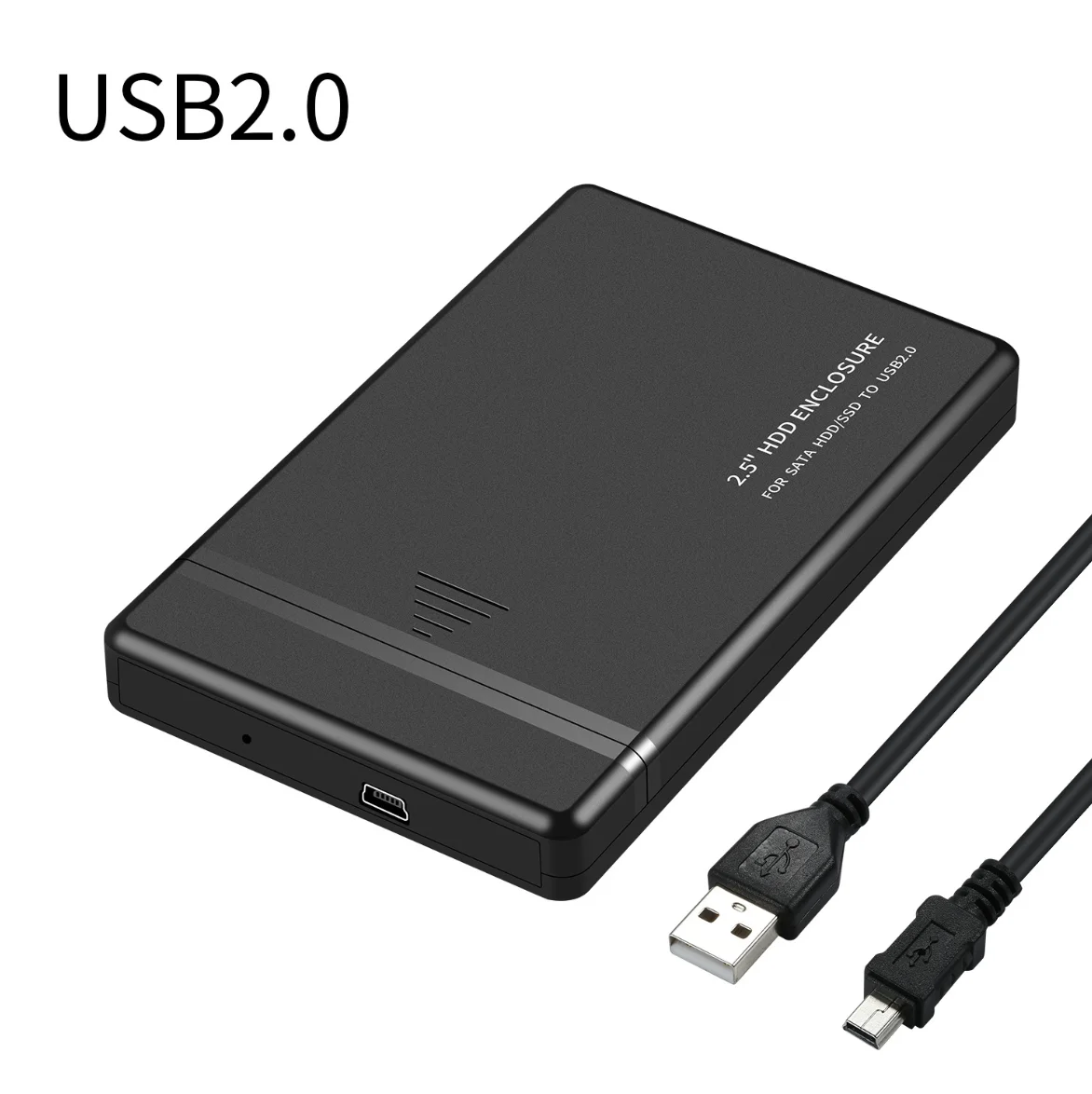 20pcs/lot Portable 2.5 inch TYPE C HDD SSD Enclosure 480Mbps USB 3.0 USB 2.0 Hard Drive Disk Box Mobile External Case for PC