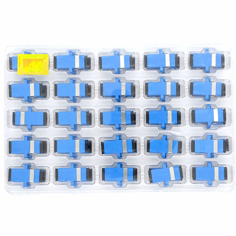 200pcs New Fiber Optic Connector Adapter SC/UPC SM Flange Singlemode Simplex SC-SC Coupler Special Wholesale to Russia