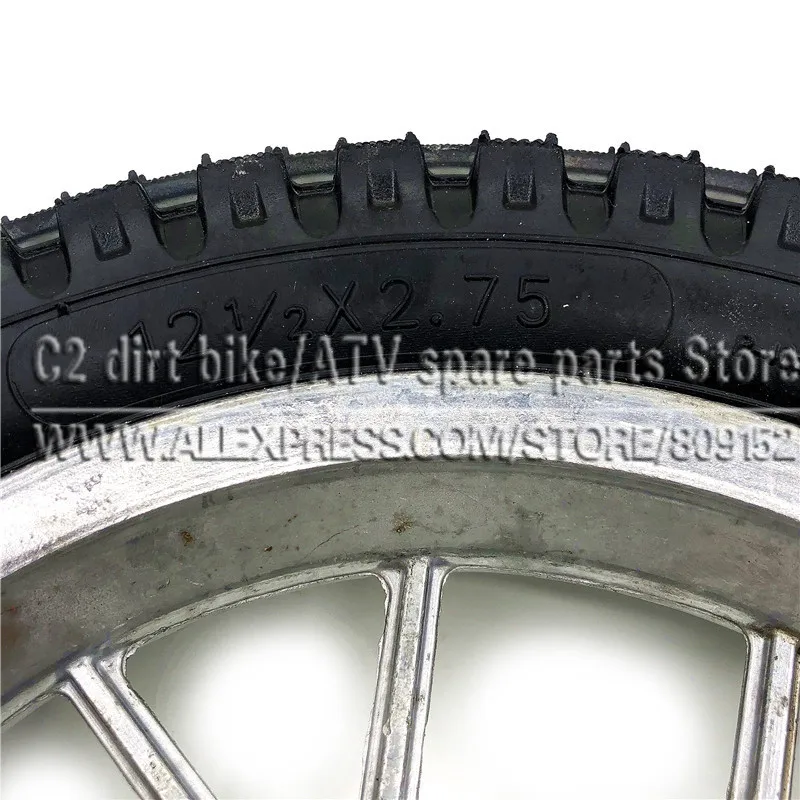 One Rims+Tyres 12.5 x 2.75 Rear Wheel Or Front  Wheel  47 49cc Mini PIT Monkey Pocket Dirt Bike