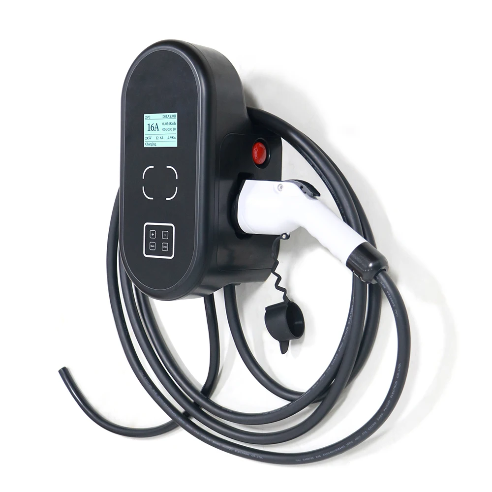 

Type 1 Wallbox 7.2kw J1772 EV Car Charger Electric Vehicle Charging Station 32A 1 Phase EVSE Level 1 Fast Car Charging