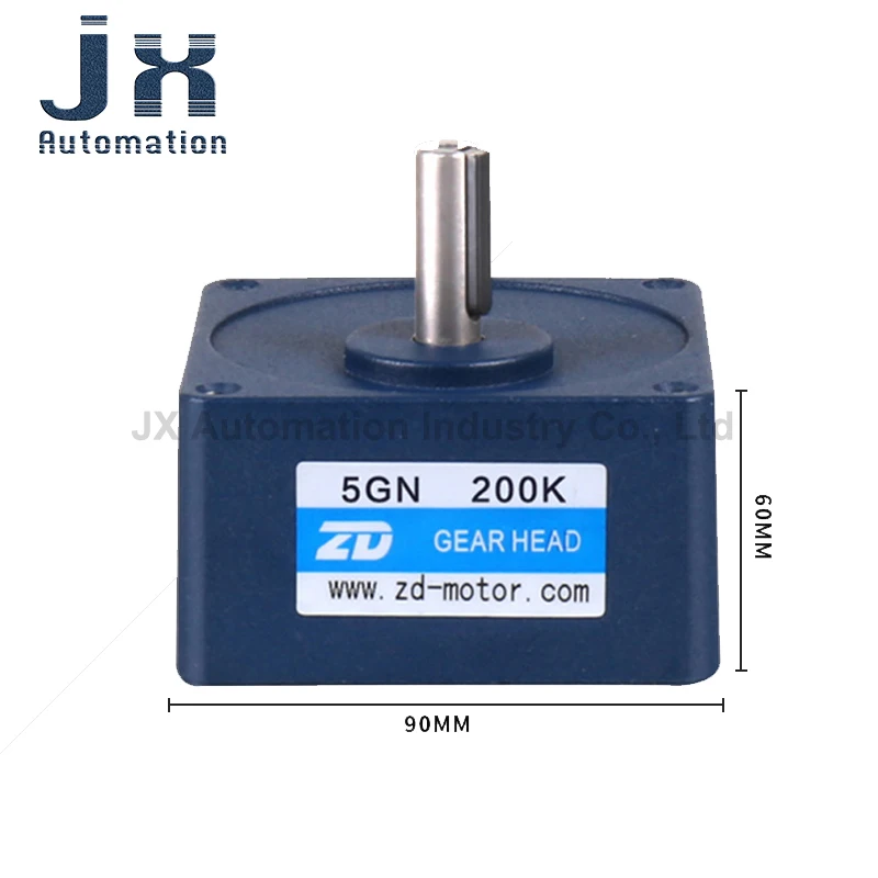 ZD Motor Gear Reducer 5GN50K 90mm Gearbox 5GN Type Gear Head 3-200K Ratio Optional