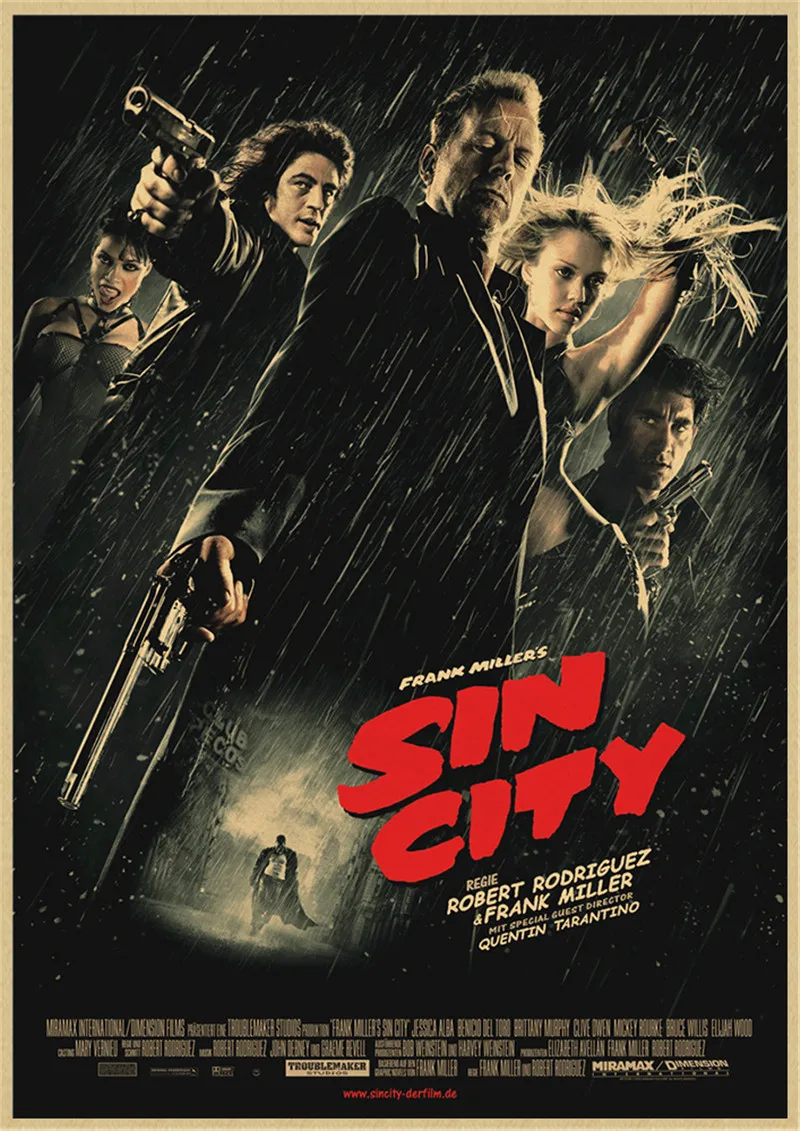 مدينة الخطيئة كرافت المشارك ريترو المشارك خمر ملصق جدار ديكور للمنزل بار مقهى غرفة شخصية الديكور