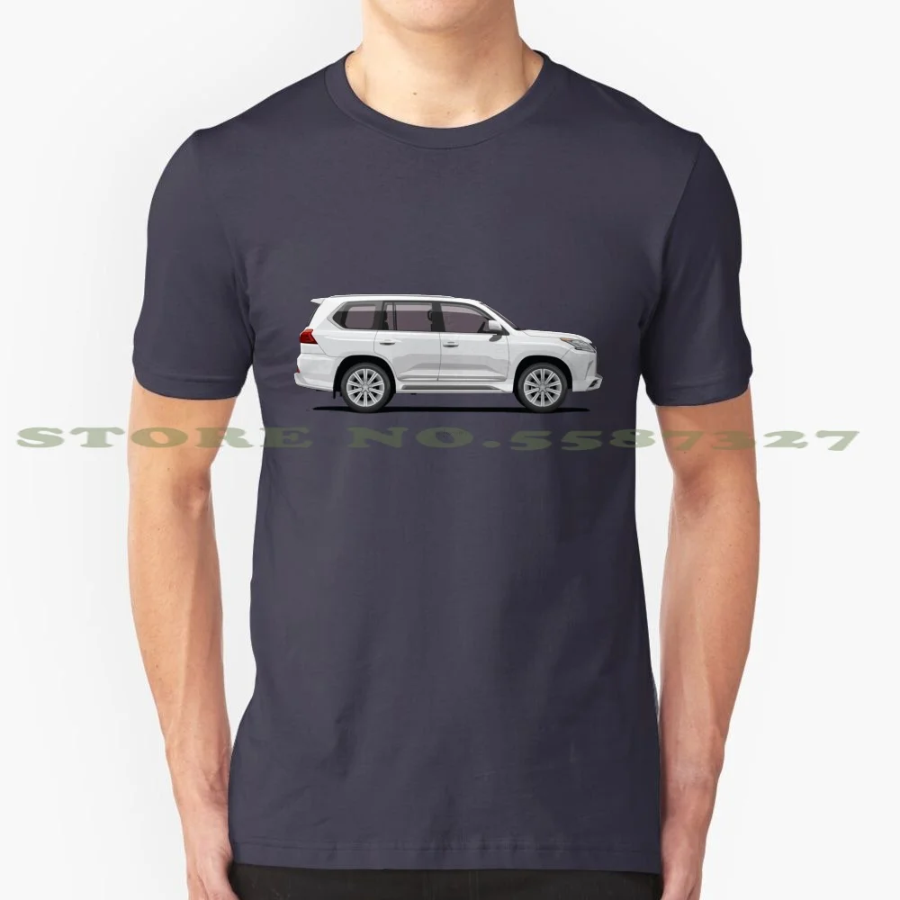 Lx 570 Sport Edition 100% Pure Cotton T-Shirt Lx 570 Hardtop Landcruiser Offroad Jdm Fj100 Bj Overland Art Automotive Vector