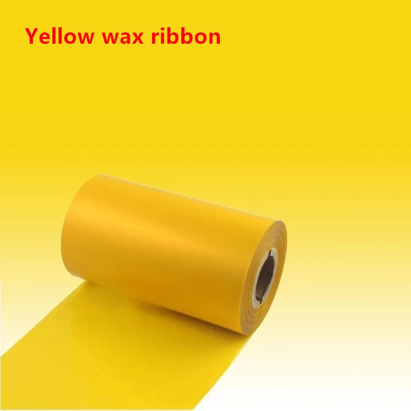 50 60 70 80 90 100 100mm *300m Yellow Purple Rose red DK Green Color Wax Ribbon Thermal Transfer Ribbon for Label Printer