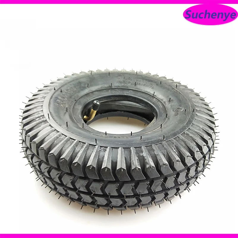 3.00-4 Inner Tire and Out Tyre 260x85 (10x3)  for Knobby Scooter, ATV  Go Kart Electric Scooter Wheelchair Wheelbarrow