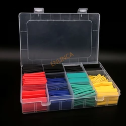 530PCS Heat Shrink Tube Tubing Insulation Shrinkable Tube Assortment Electronic Polyolefin Wire Cable Sleeve Kit