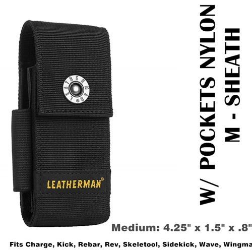 1PC. Nylon Molle-Compatible Sheath for Leatherman Multi-Tools Free P2/P4 Wave Charge Surge Signal Rebar Sidekick No Side Pocket