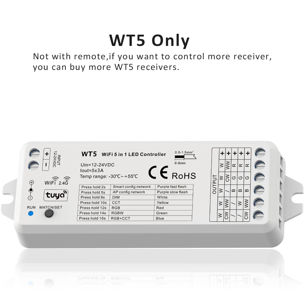 WeeTisa WT5 LED Strip Controller 8