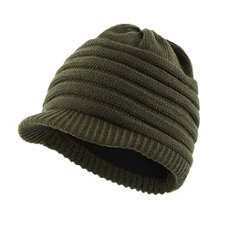 Connectyle Kids Boys Girls New Fashion Winter Hat Double Knitted  Cable Hat Soft Warm Fleece Lined Newsboy Daily Cap