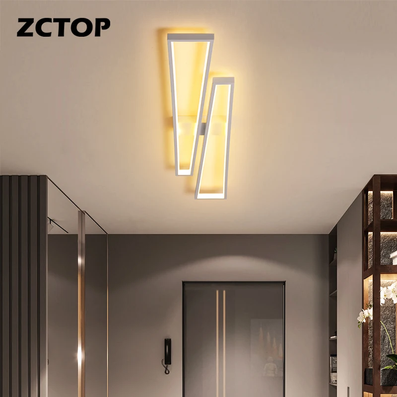 Gold Black Aisle Lights Ceiling Lights Living Room Bedroom Corridor Cloakroom Home Indoor Lighting Ceiling Lamps Fixture AC 110V